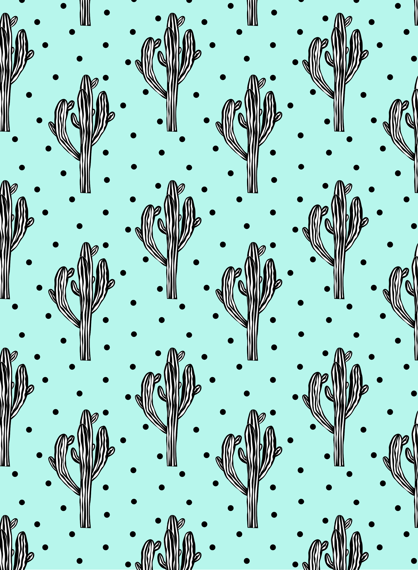 Cactus Polka Dot Kindle Insert – Digital Download