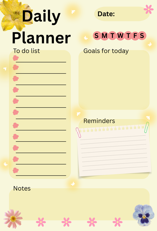 Fireflies Daily Planner Notepad