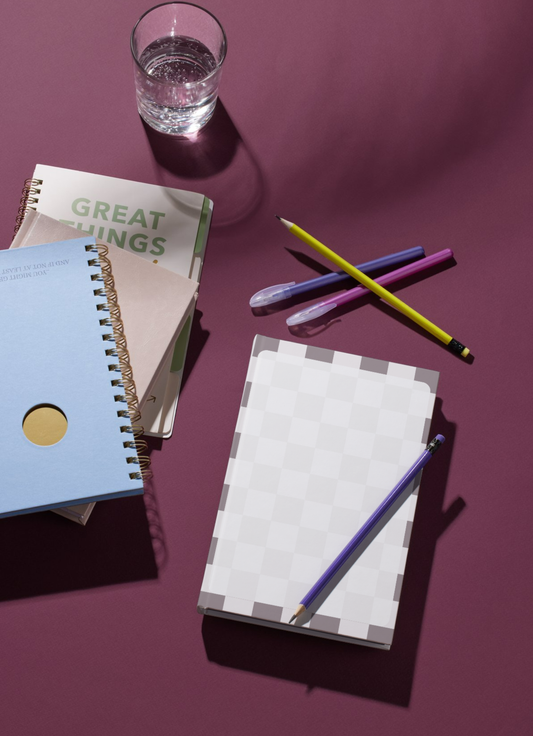 Gray Checkerboard Tear-Away Notepad