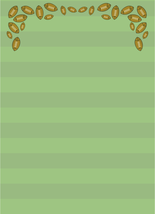 Football Field Tear-Away Notepad