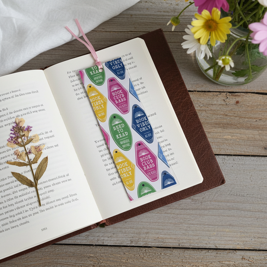 Book Vibes Bookmark 2x6 Laminated