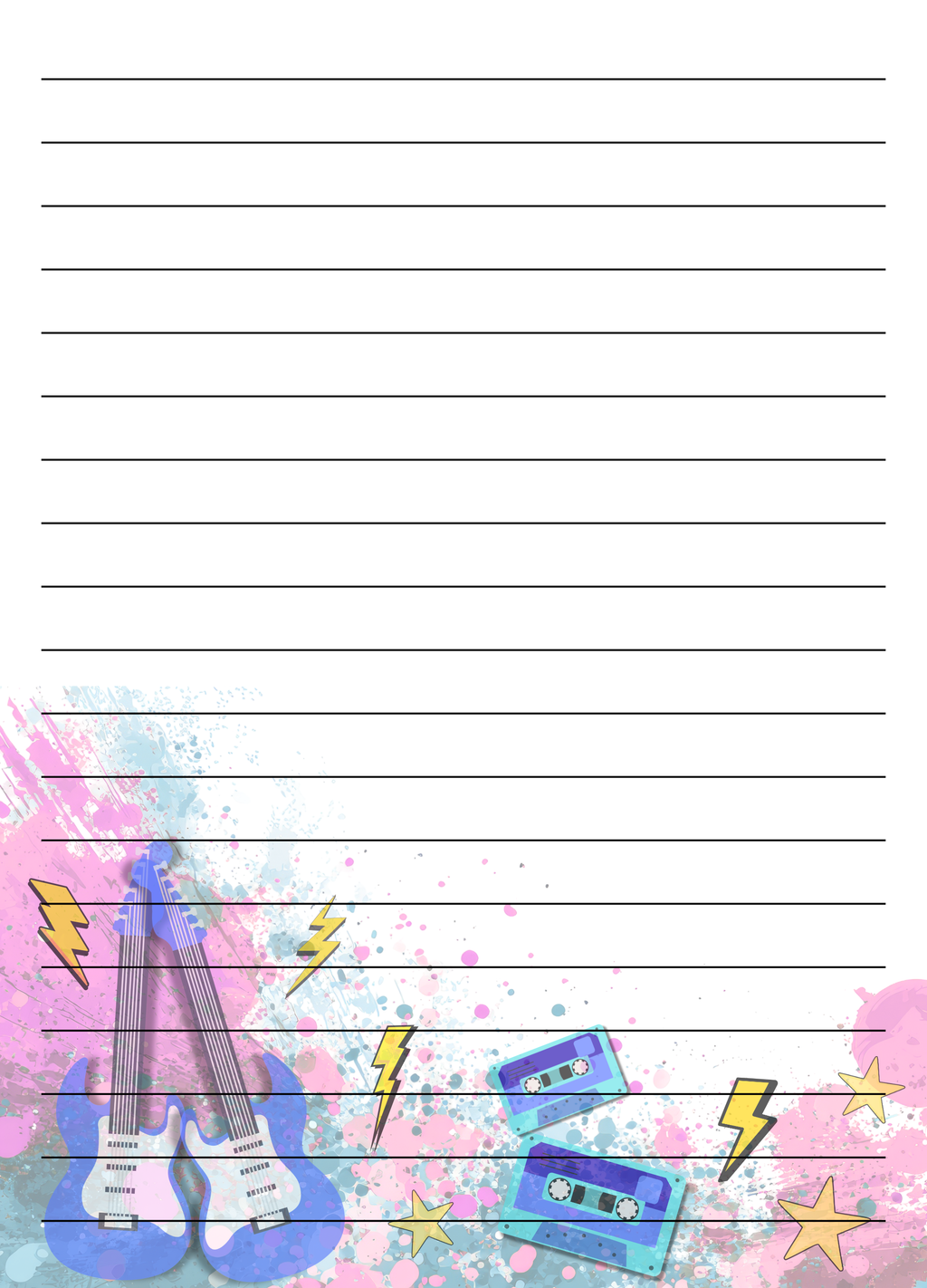 Alt Rock 5x7 Tear Away Notepad