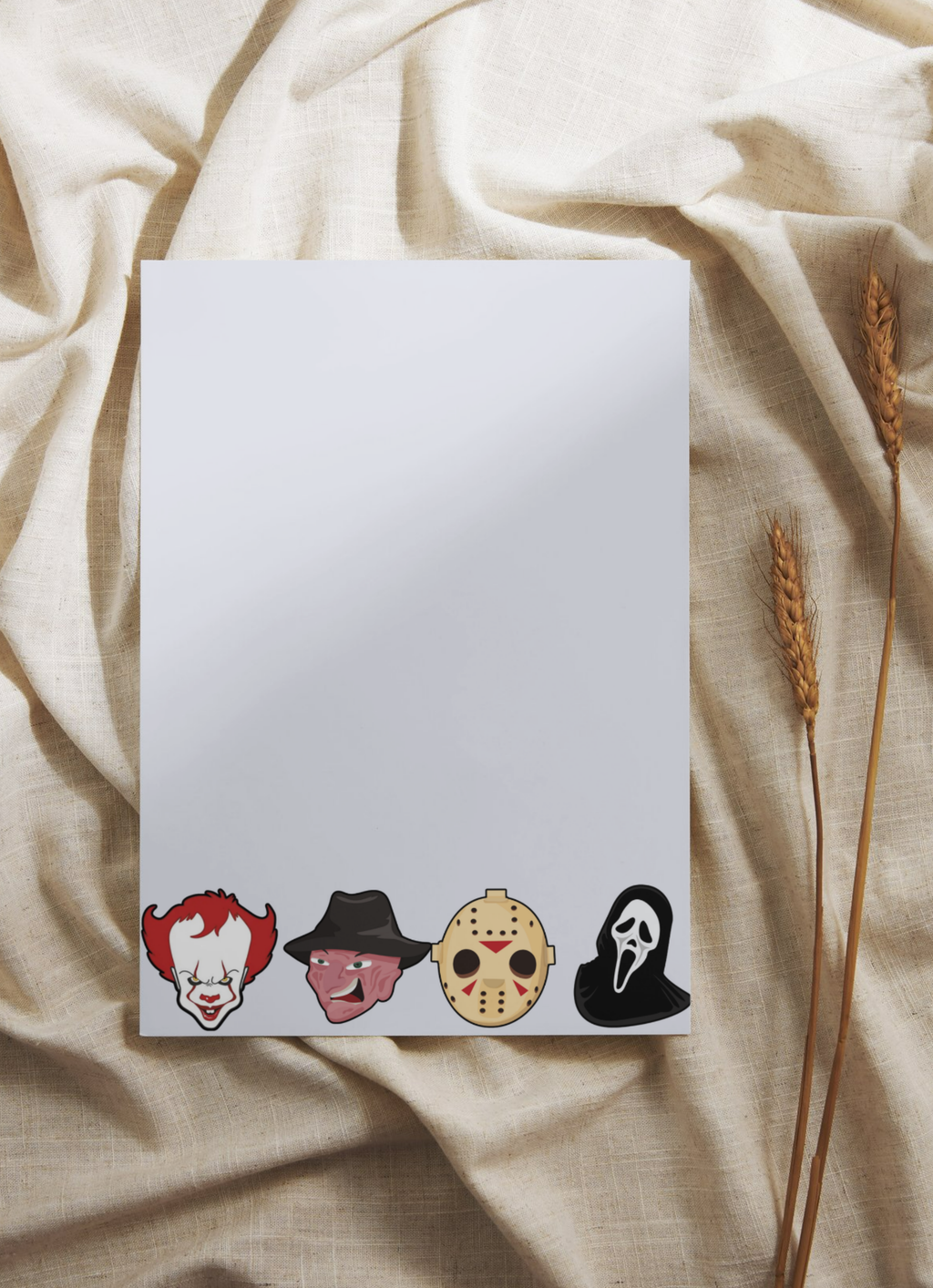 Horror Icons 5x7 Tear Away Notepad
