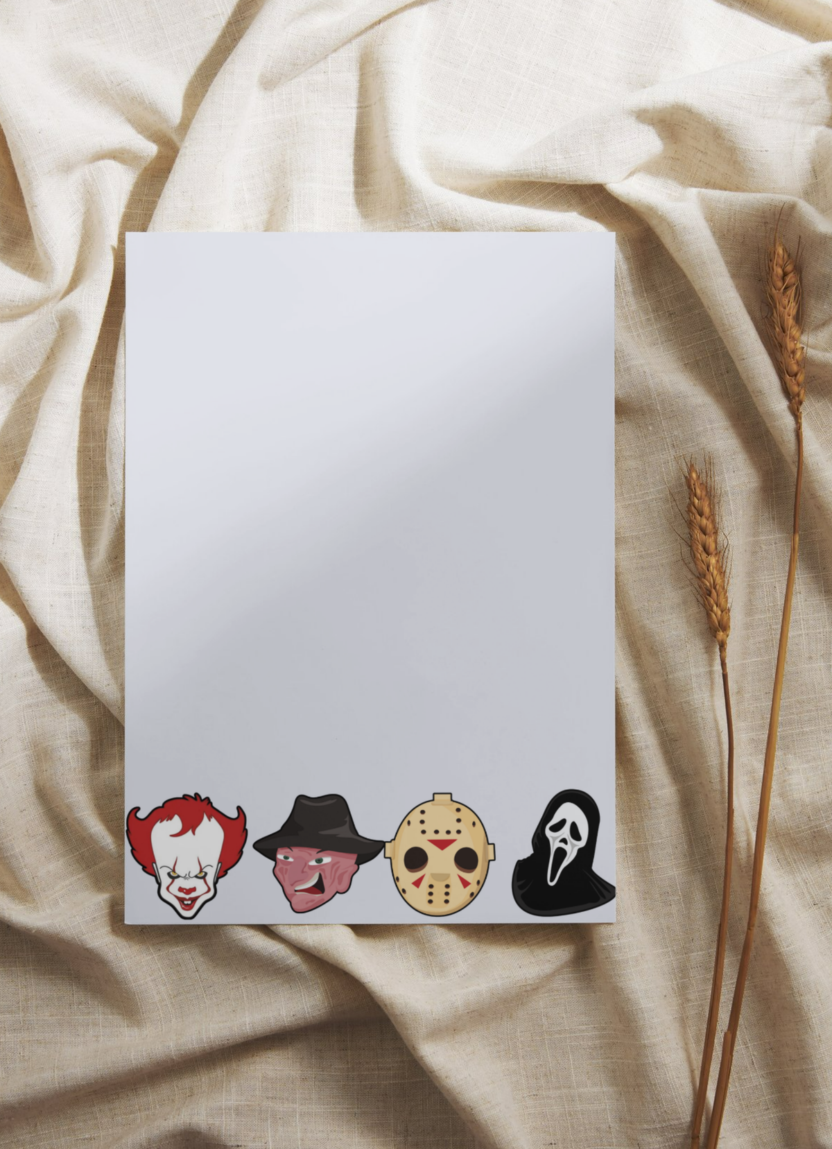 Horror Icons 5x7 Tear Away Notepad