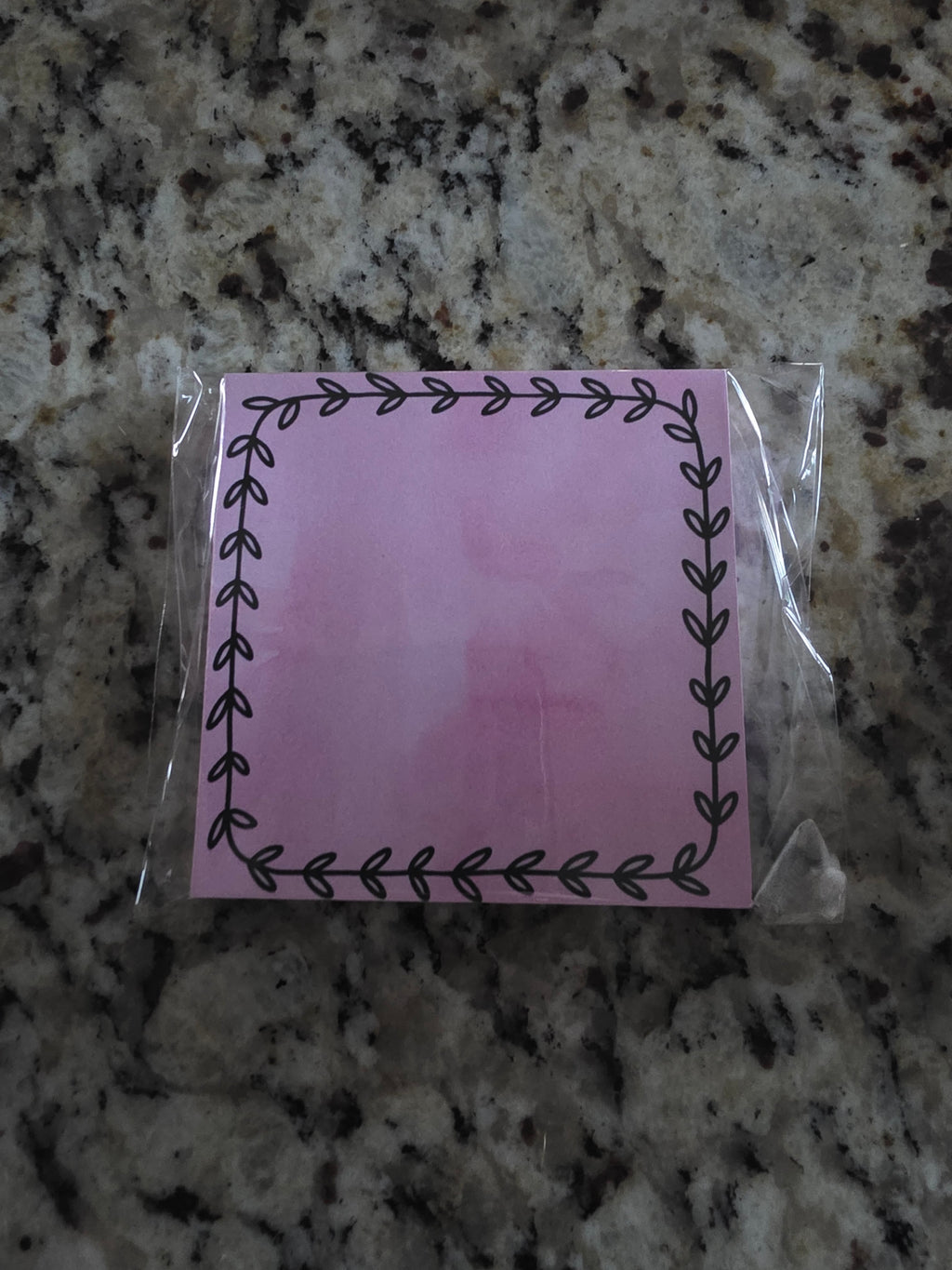 Pink Vine 3"x3" Notepad