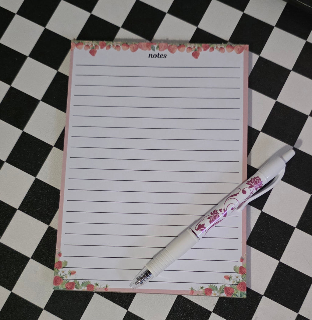 Strawberry Notes Notepad