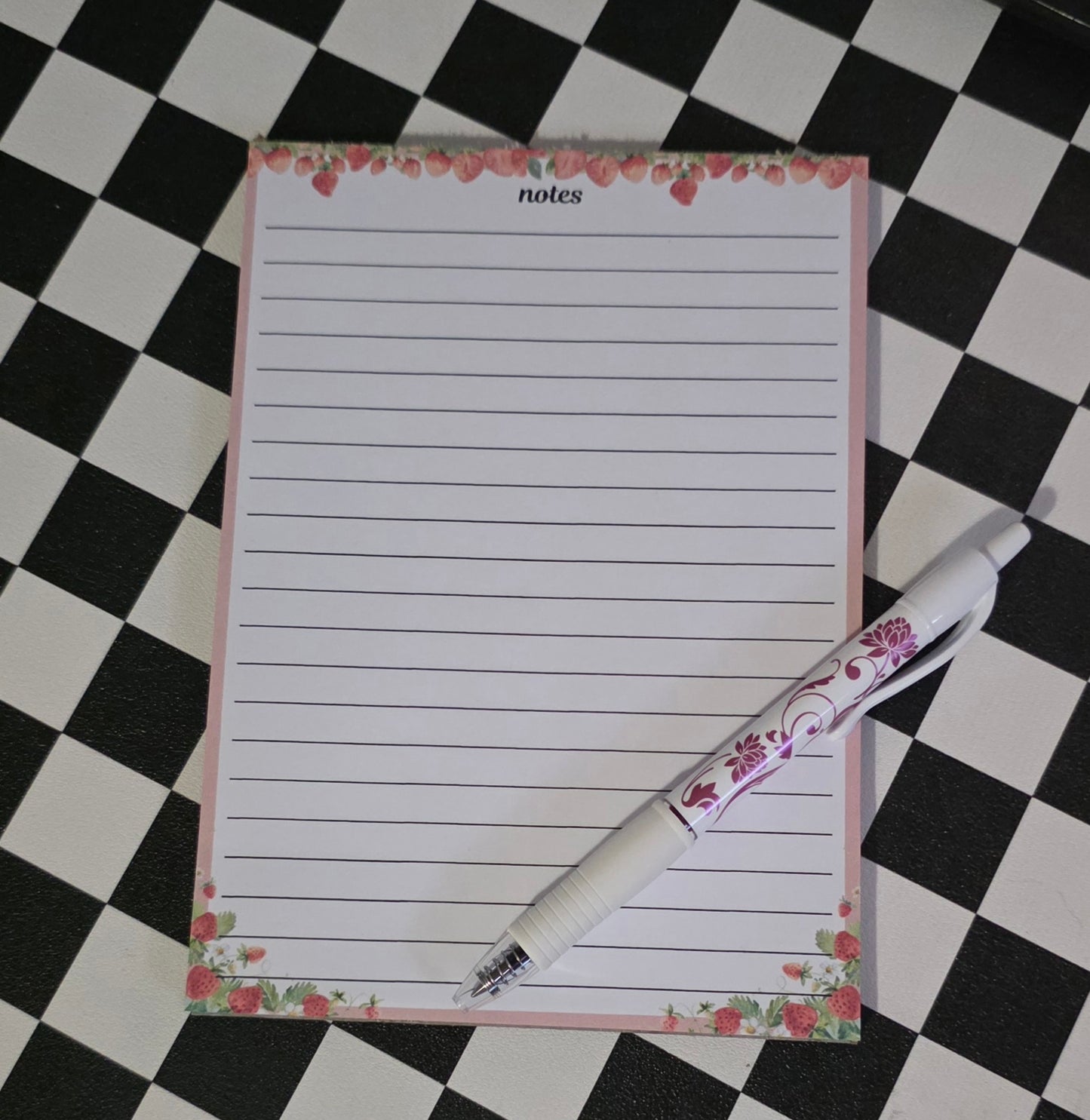 Strawberry Notes Notepad