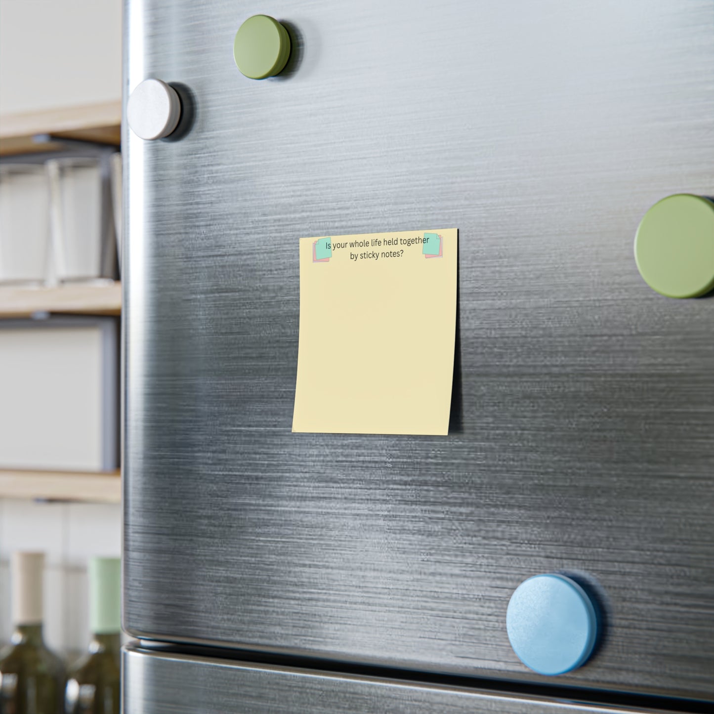 Post-it Note Pad — “Is your whole life held together by sticky notes?” Funny Office Sticky Notes