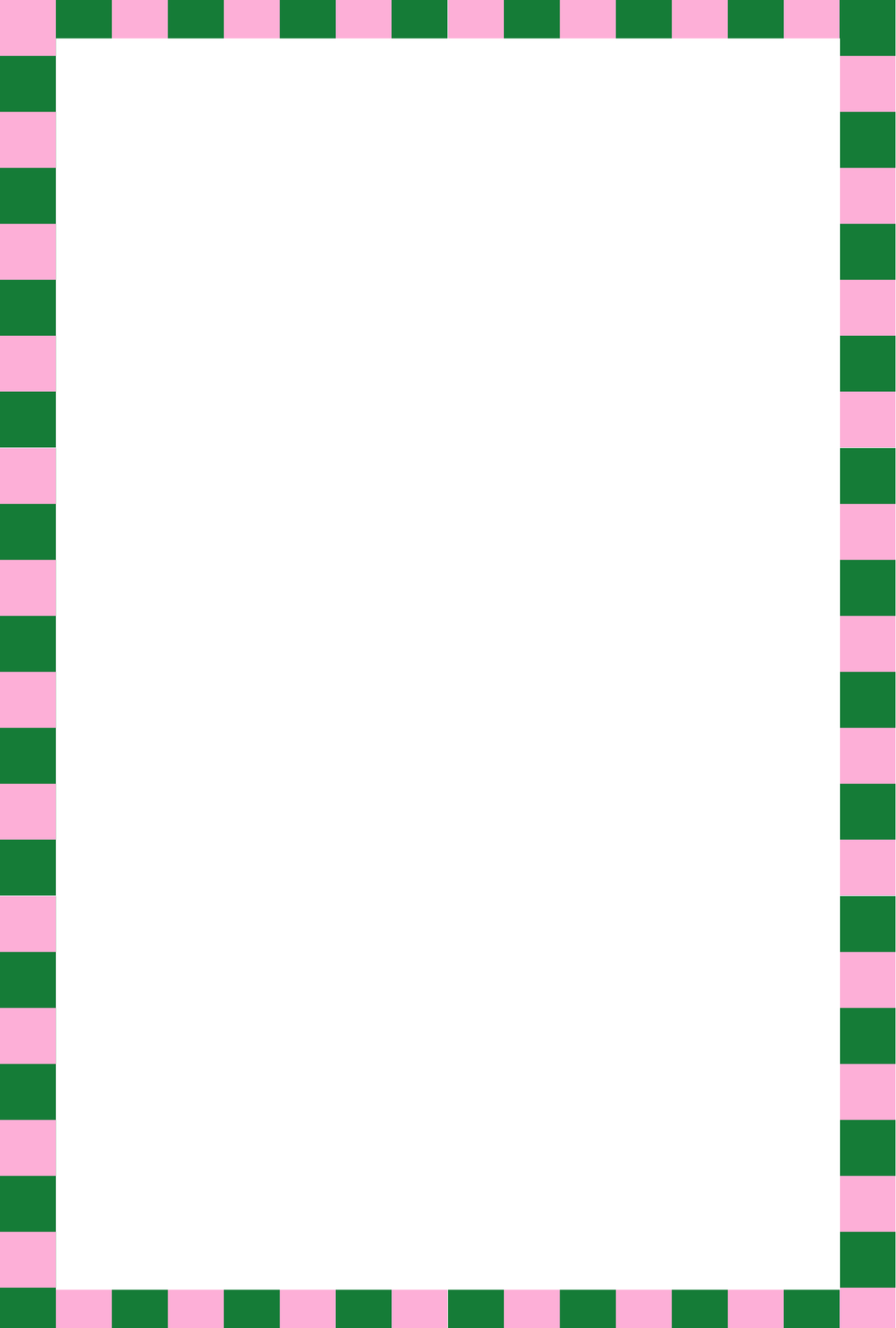 Pink & Green Checker Tear Away Notepad