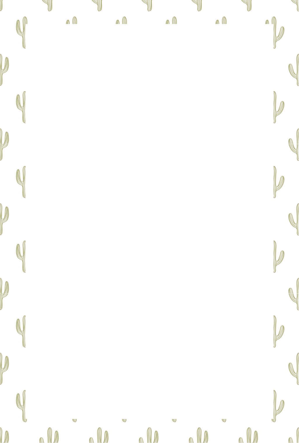 Minimalist Cactus Tear Away Notepad