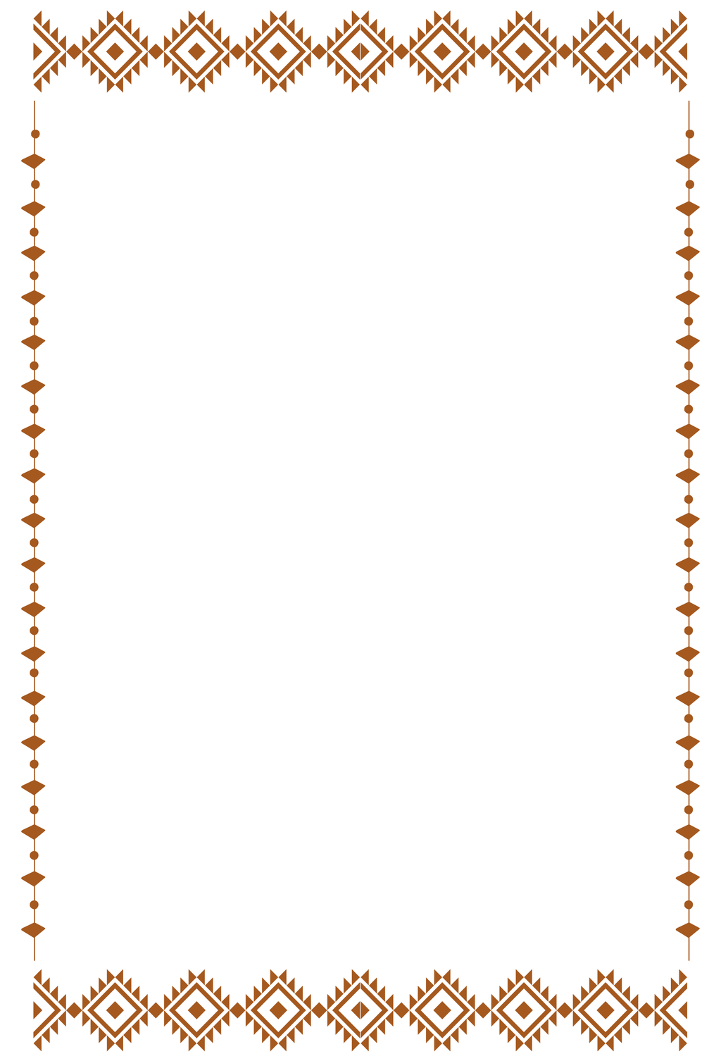 Aztec Border Tear-Away Notepad
