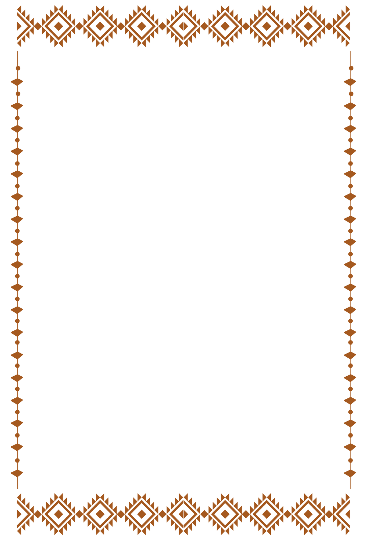 Aztec Border Tear-Away Notepad