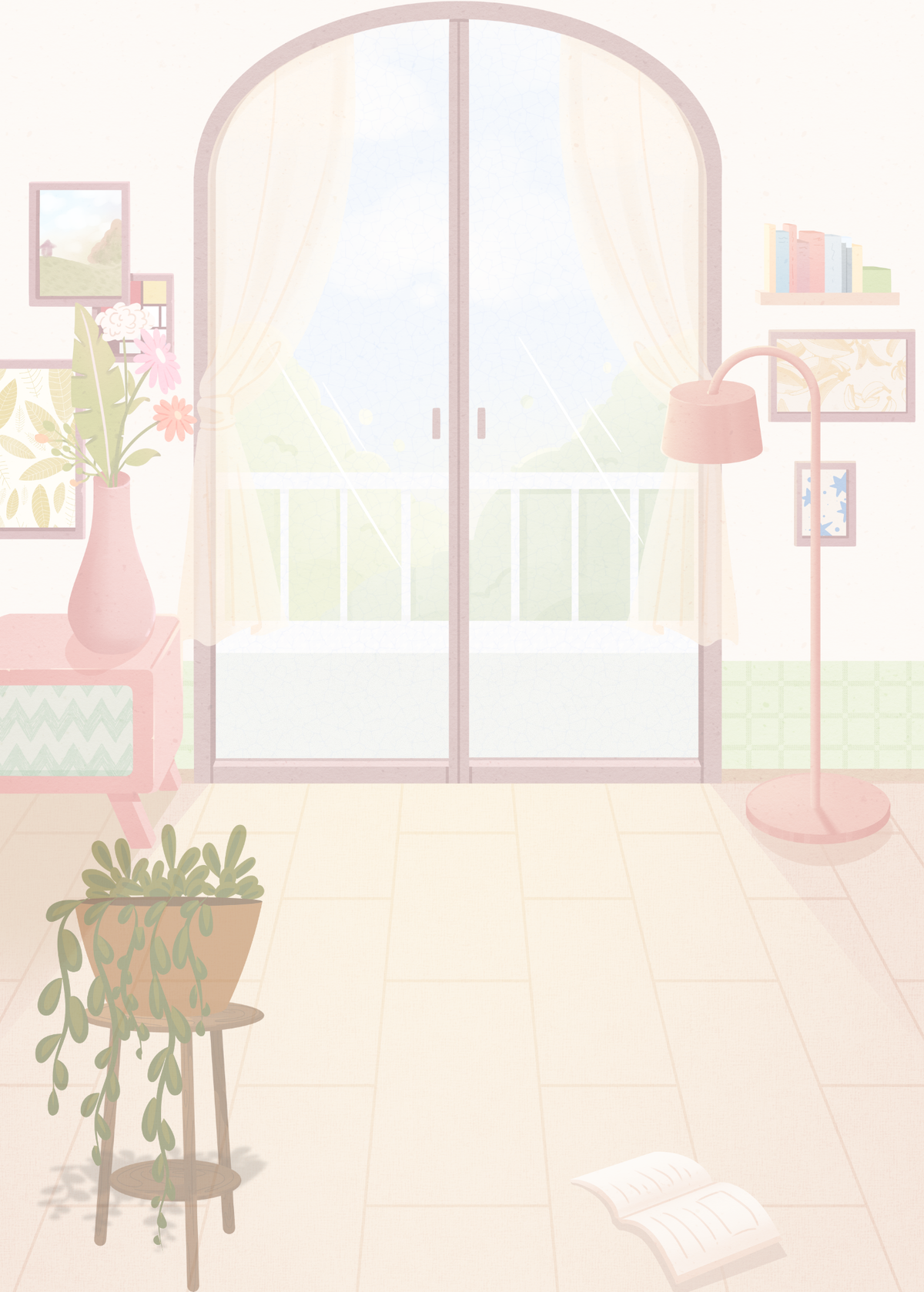 Cozy Reading Room Tear-Away Notepad