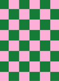 Pink & Green Checkerboard Kindle Insert – Printed