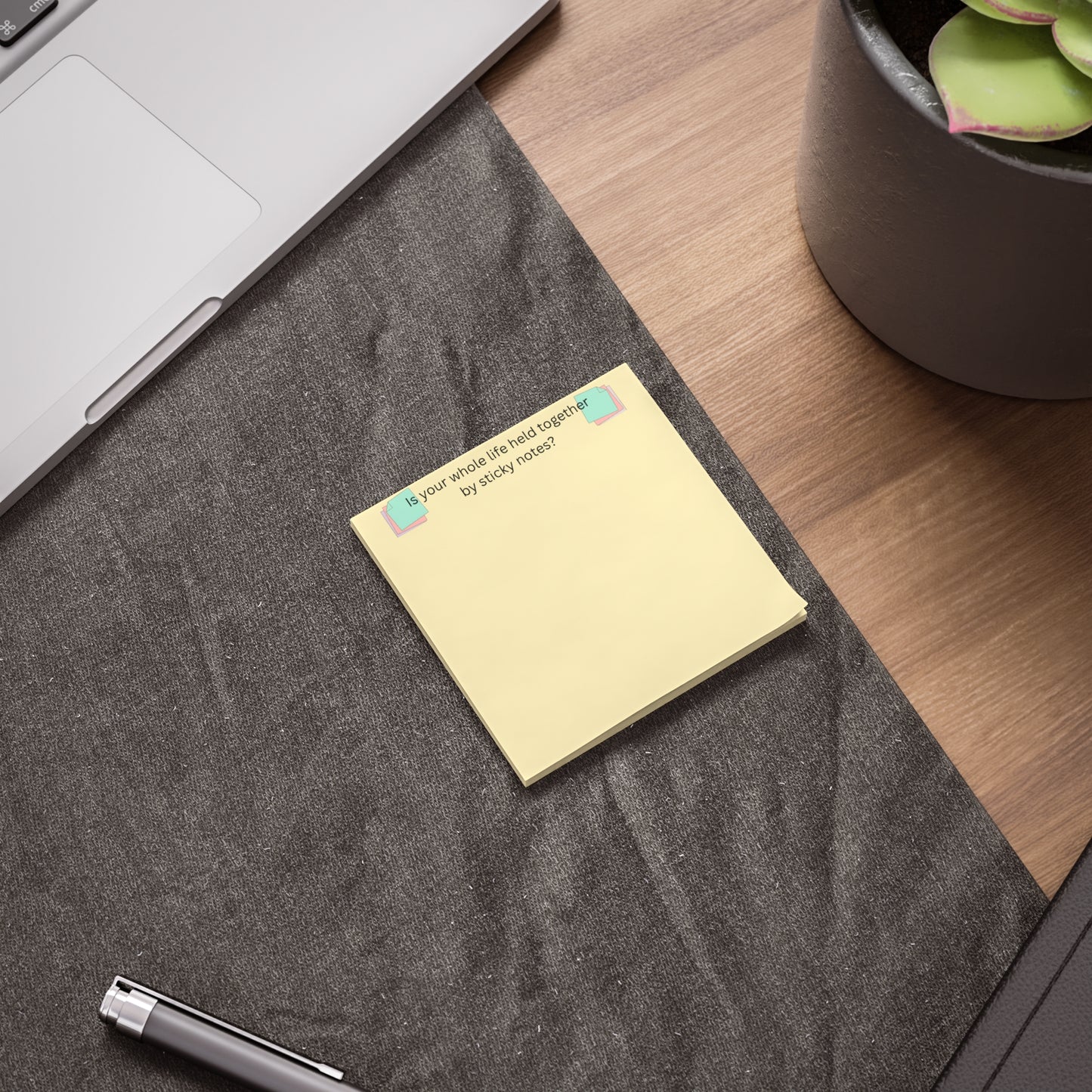 Post-it Note Pad — “Is your whole life held together by sticky notes?” Funny Office Sticky Notes