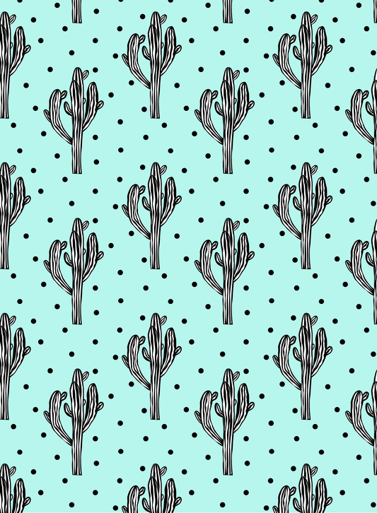 Cactus Polka Dot Kindle Insert – Printed