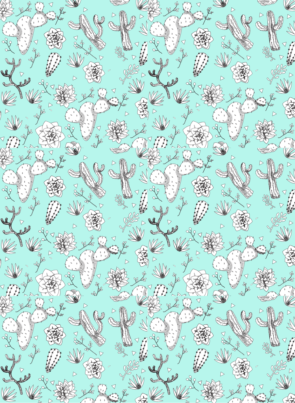 Mint Cactus Kindle Insert – Printed