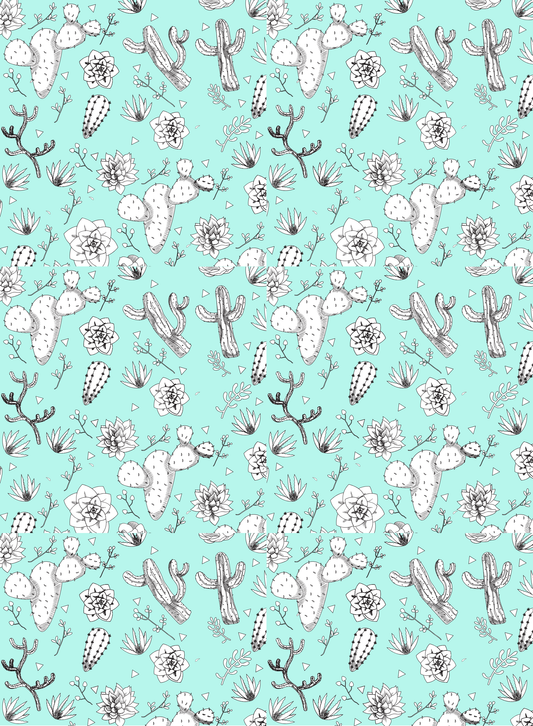 Mint Cactus Kindle Insert – Printed