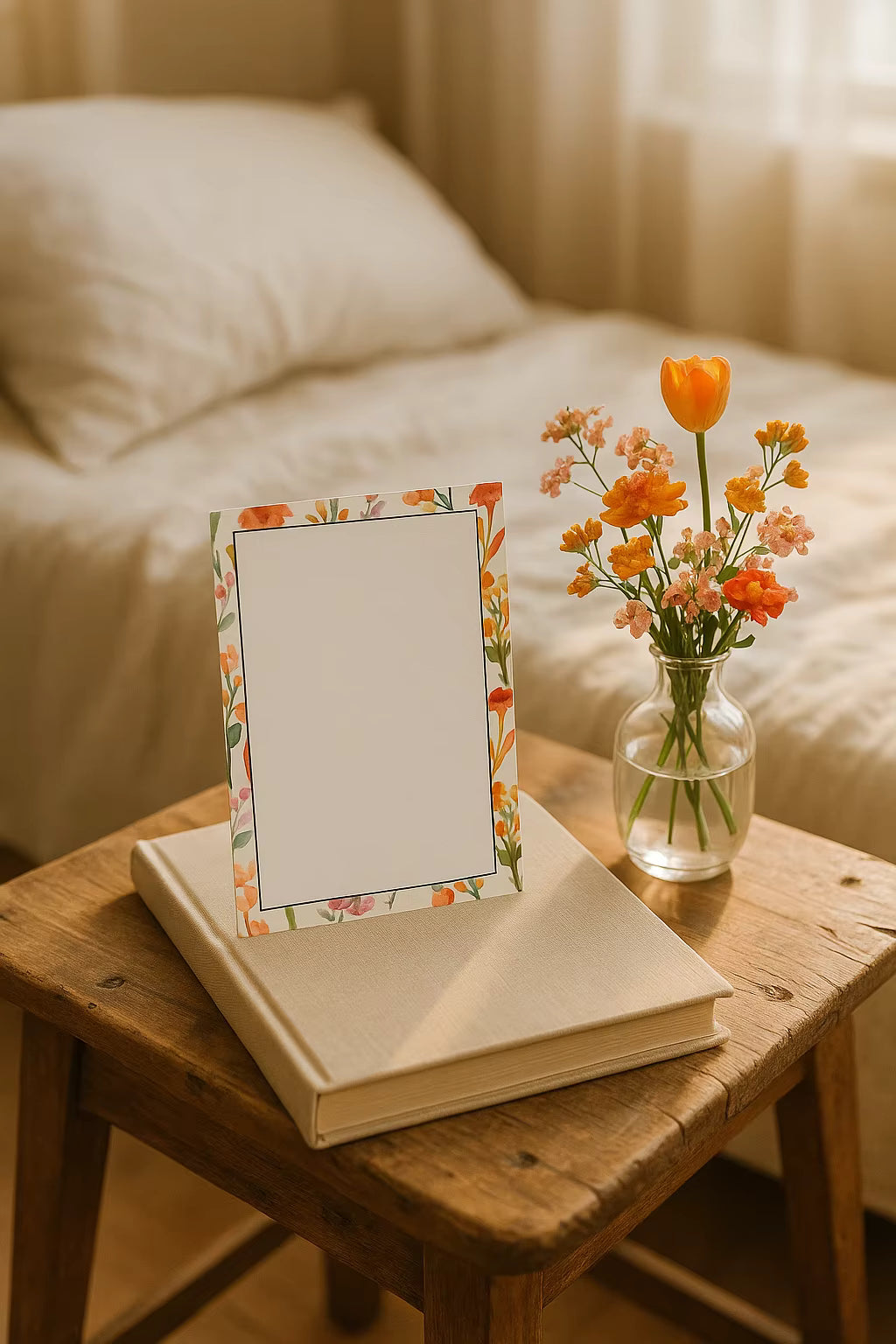 Floral Border Tear-Away Notepad