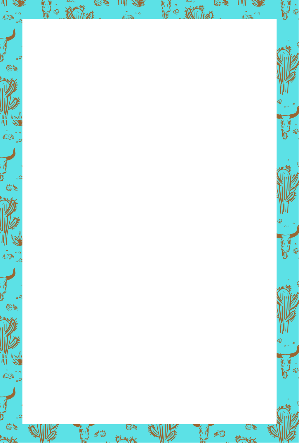 Desert Skull & Cactus Turquoise Bundle