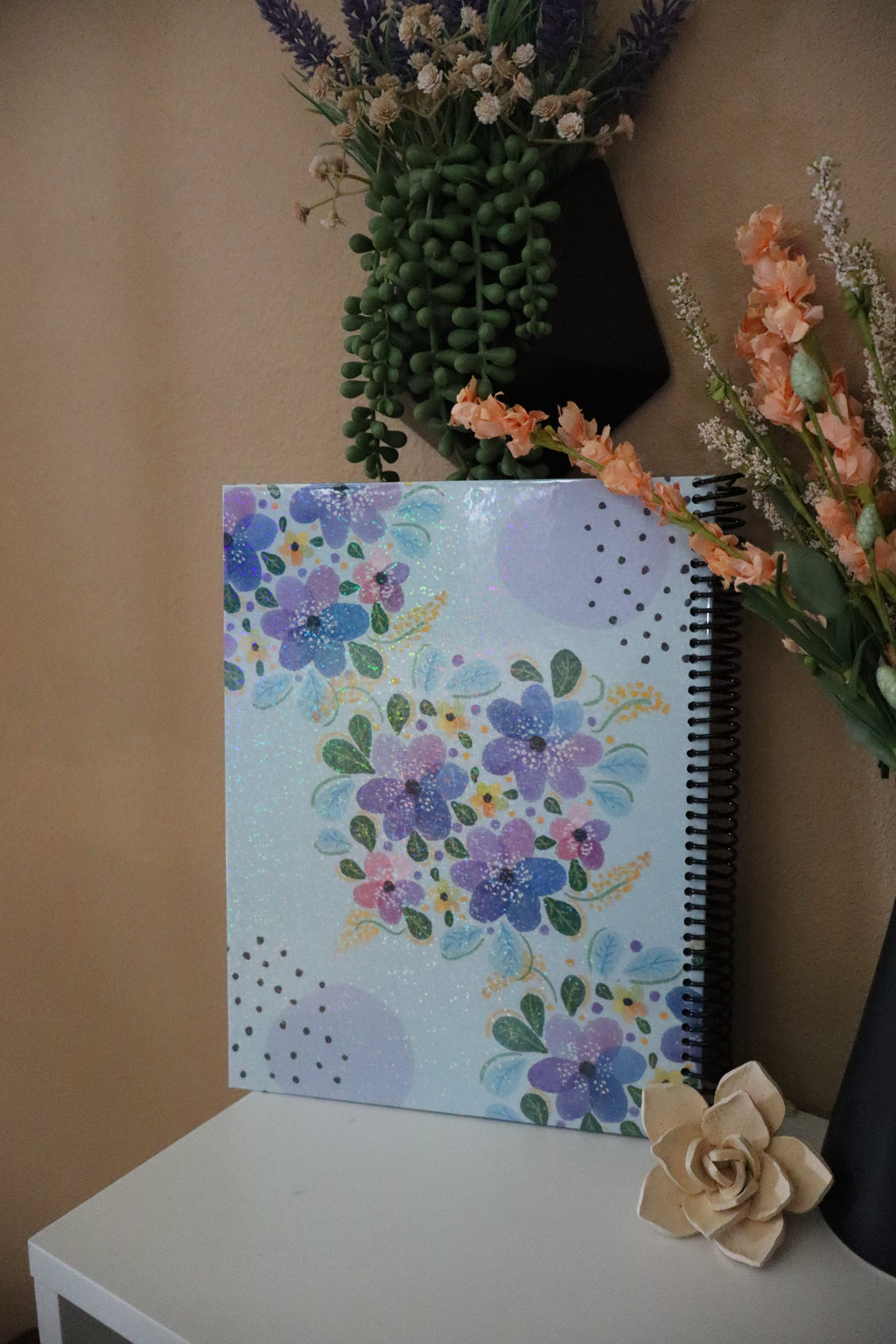 Floral Lesson Planner cover angled view