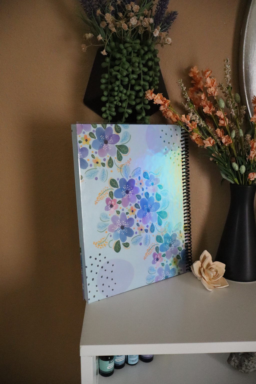 Floral Lesson Planner back cover full floral view