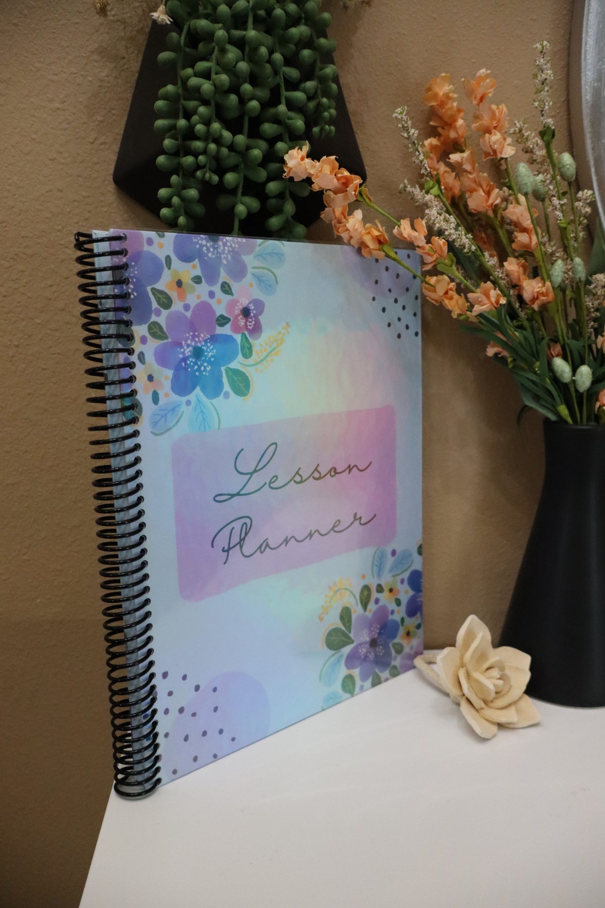 Floral Lesson Planner – 124 Pages, Full Size