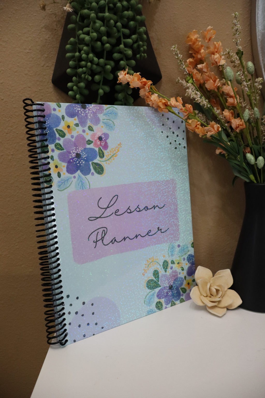 Floral Lesson Planner – 124 Pages, Full Size