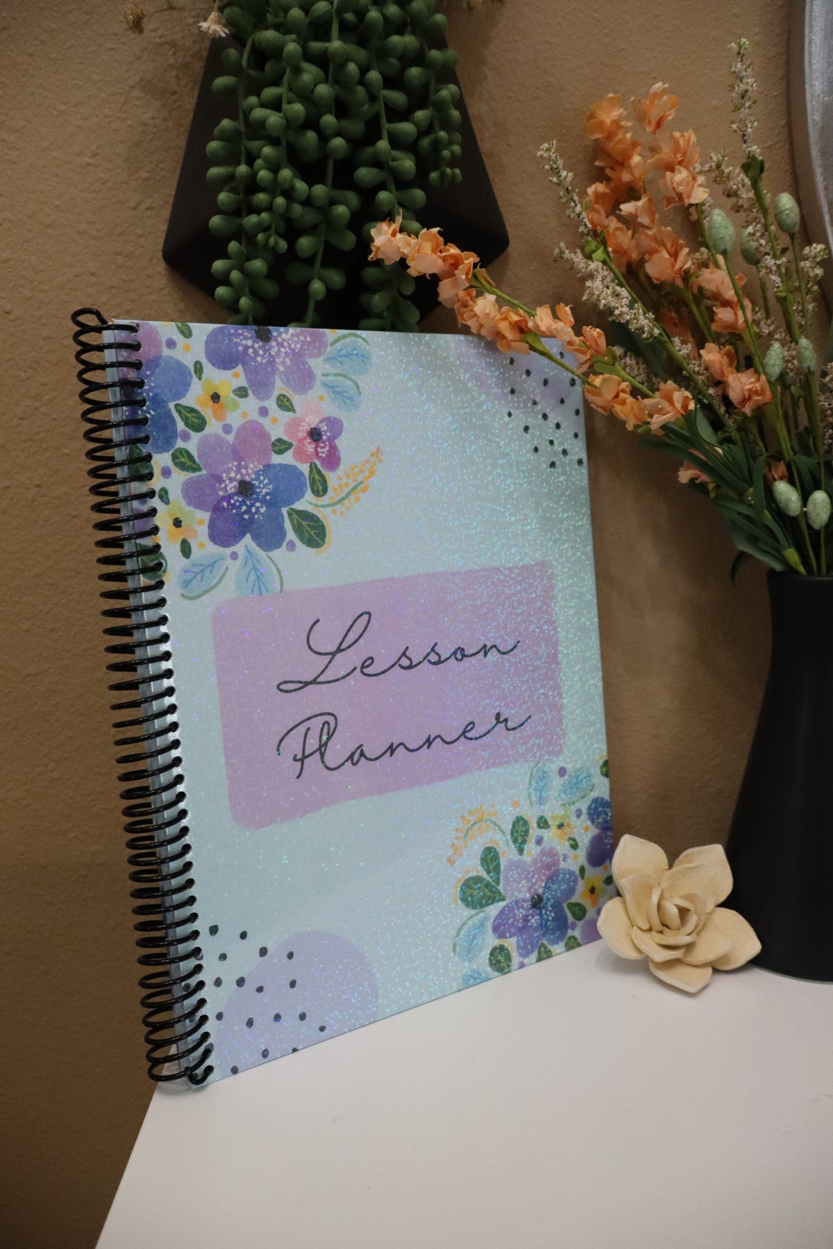Floral Lesson Planner – 124 Pages, Full Size