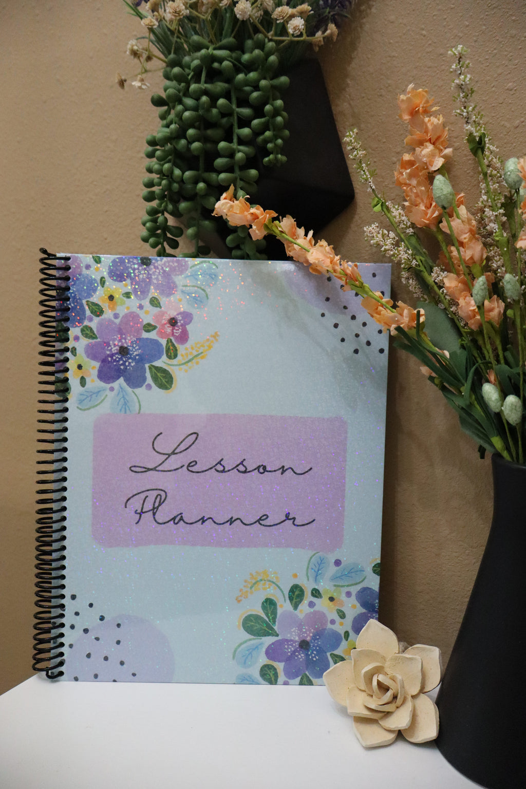 Floral Lesson Planner – 124 Pages, Full Size