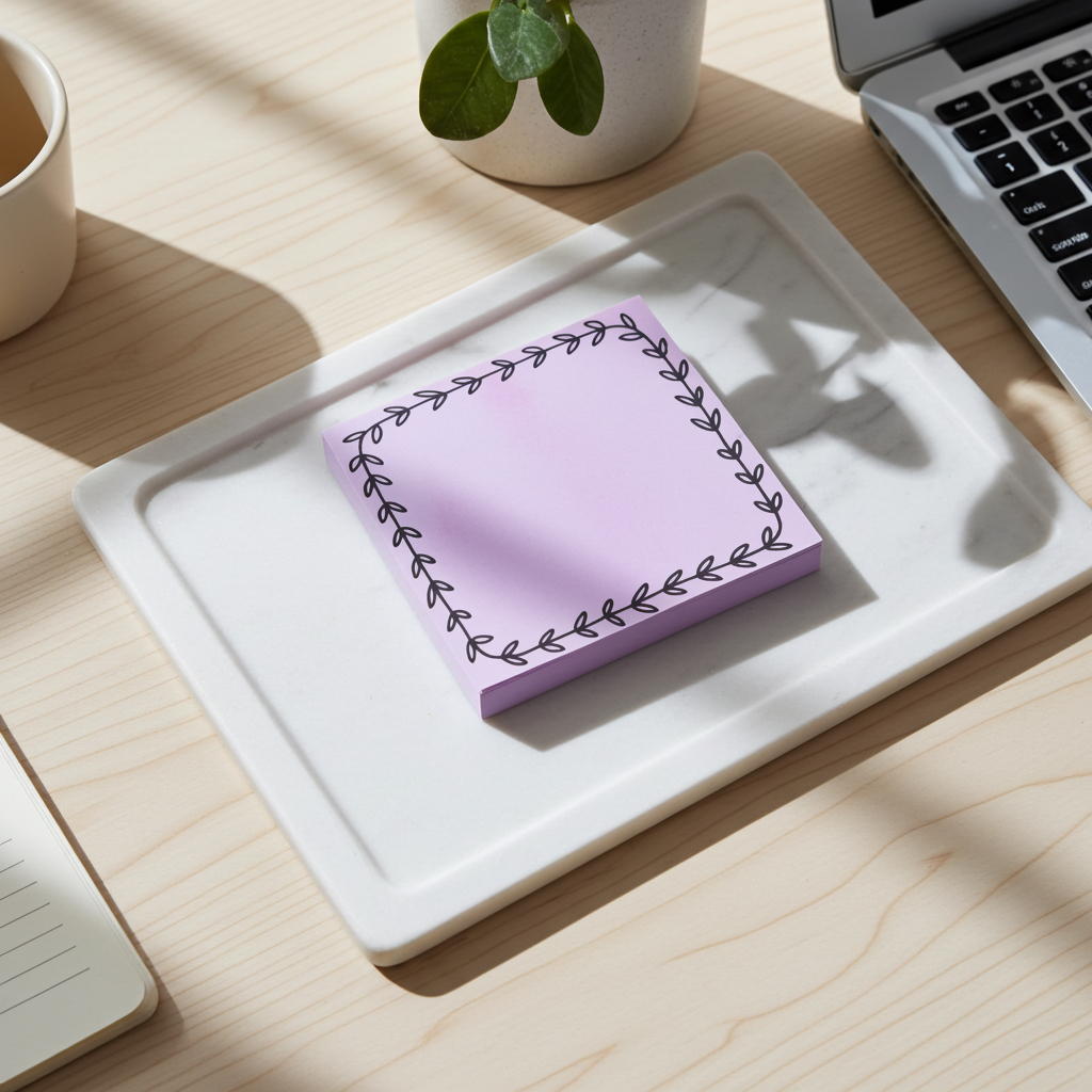 Pink Vine 3"x3" Notepad