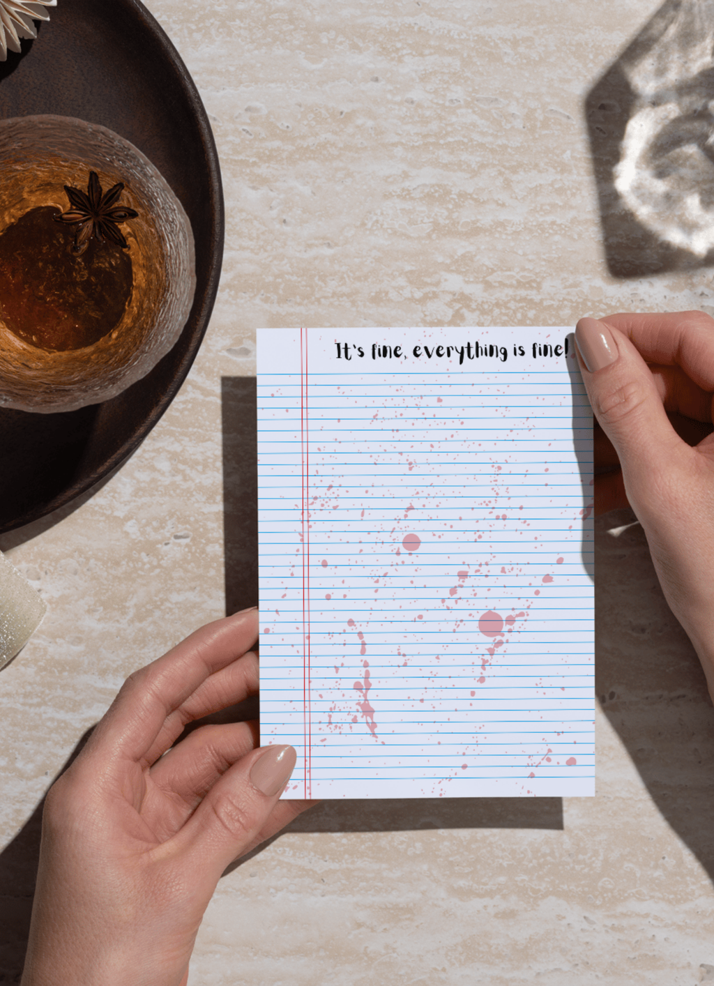 It's Fine, Everything is Fine! Tear-Away Notepad