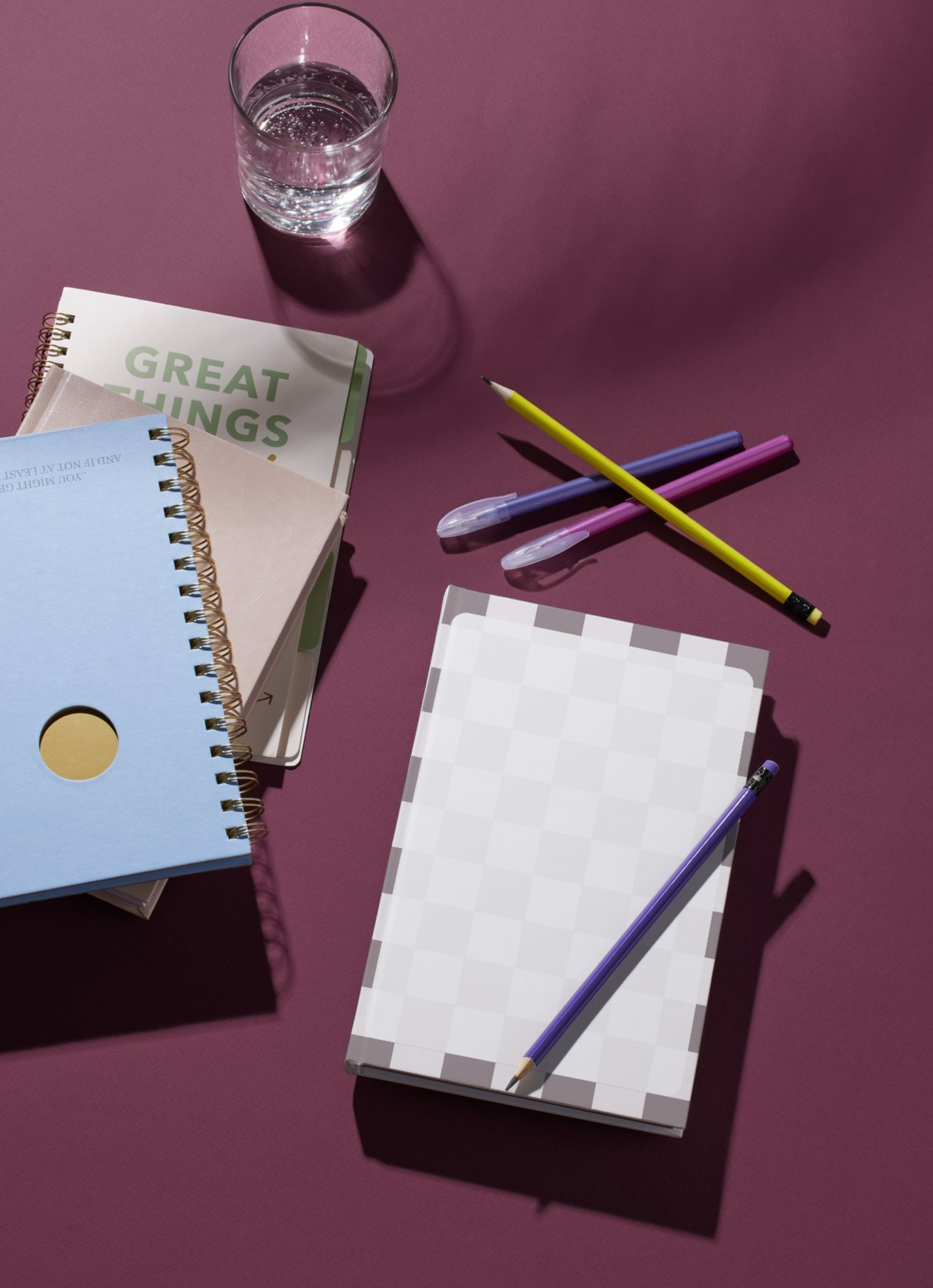 Gray Checkerboard Tear-Away Notepad