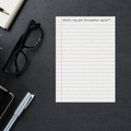 What's My Job Description? Tear-Away Notepad