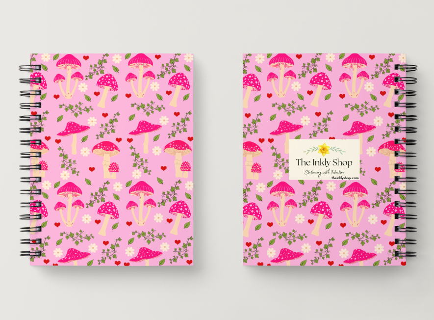 Pink Mushroom Notebook