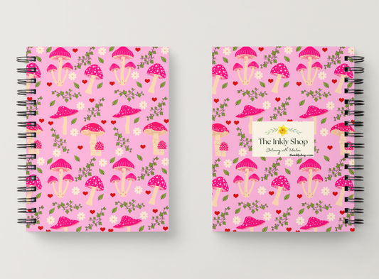 Pink Mushroom Notebook