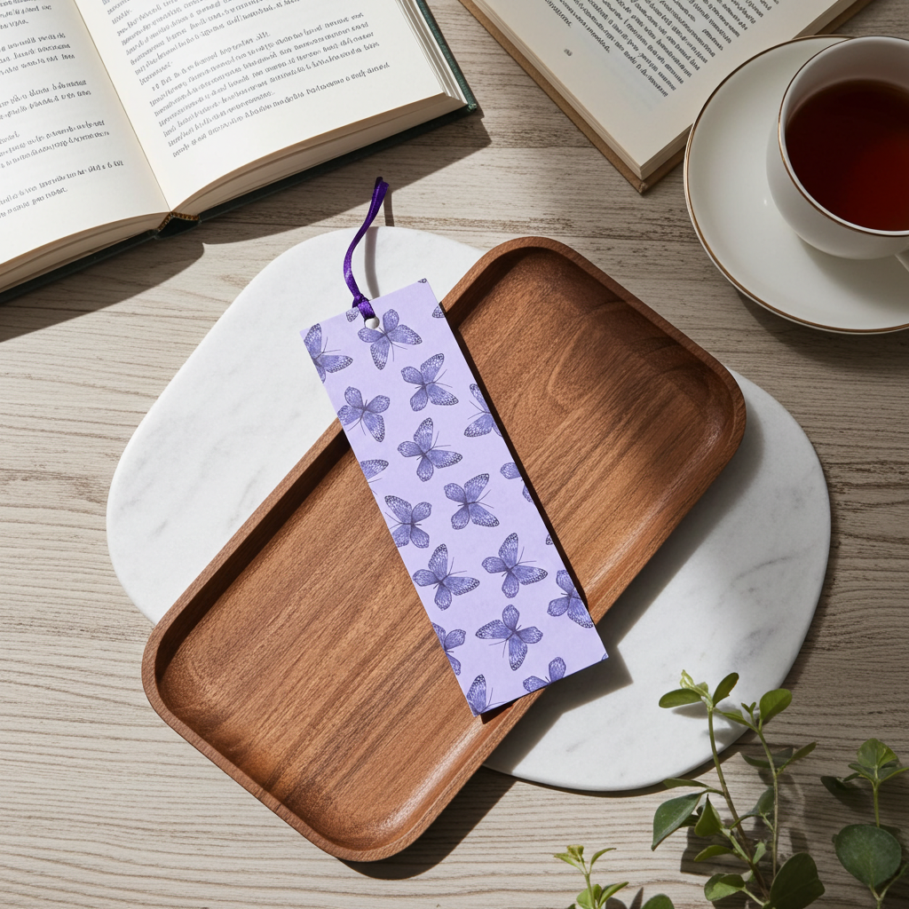 Purple Butterfly Bookmark