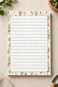 Botanical Garden Notepad Mockup