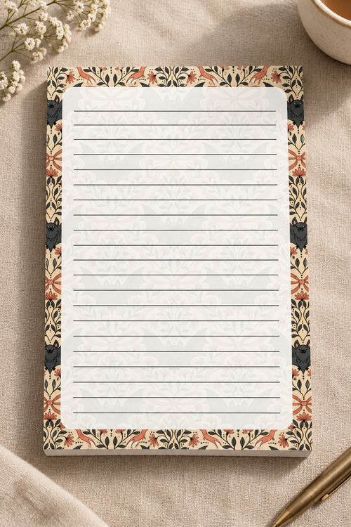Botanical Notepad Mockup
