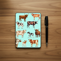 Cattle & Cow Illustration Kindle Insert Flat Lay