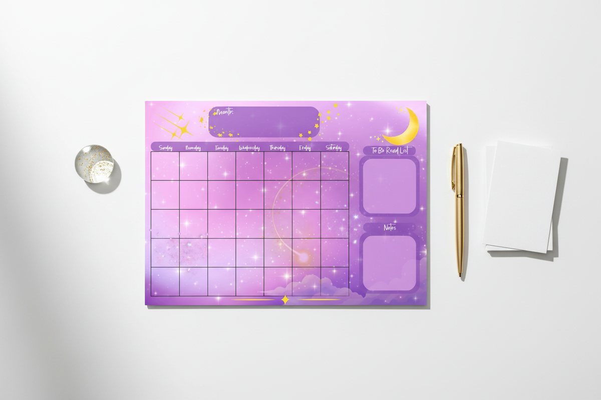 Celestial Calendar Pad Product Photo