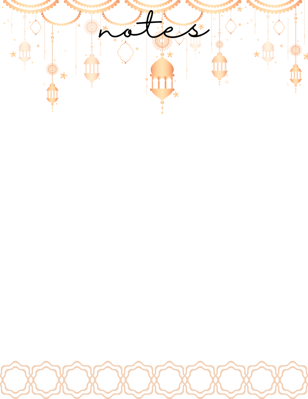 Golden Lantern Tear-Away Notepad