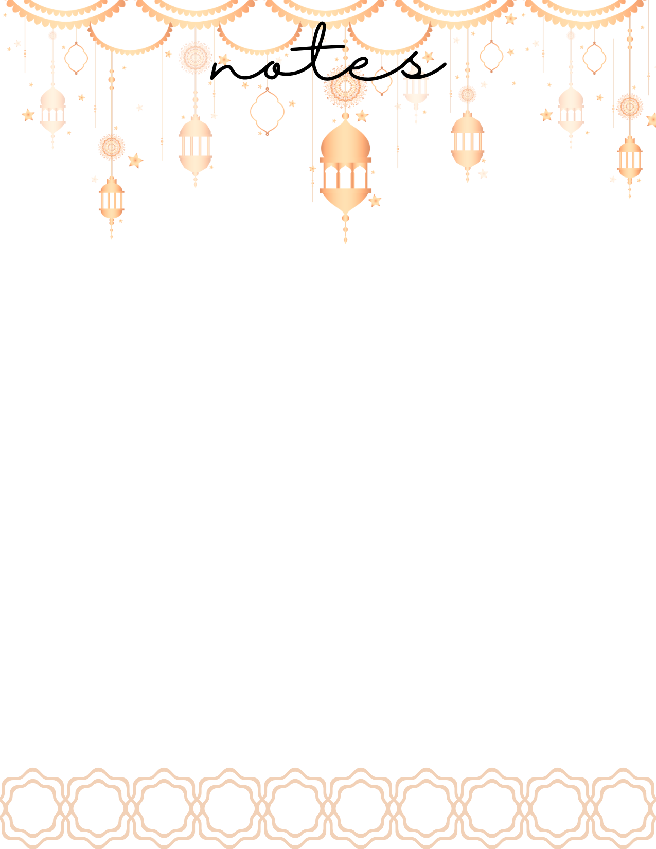 Golden Lantern Tear-Away Notepad