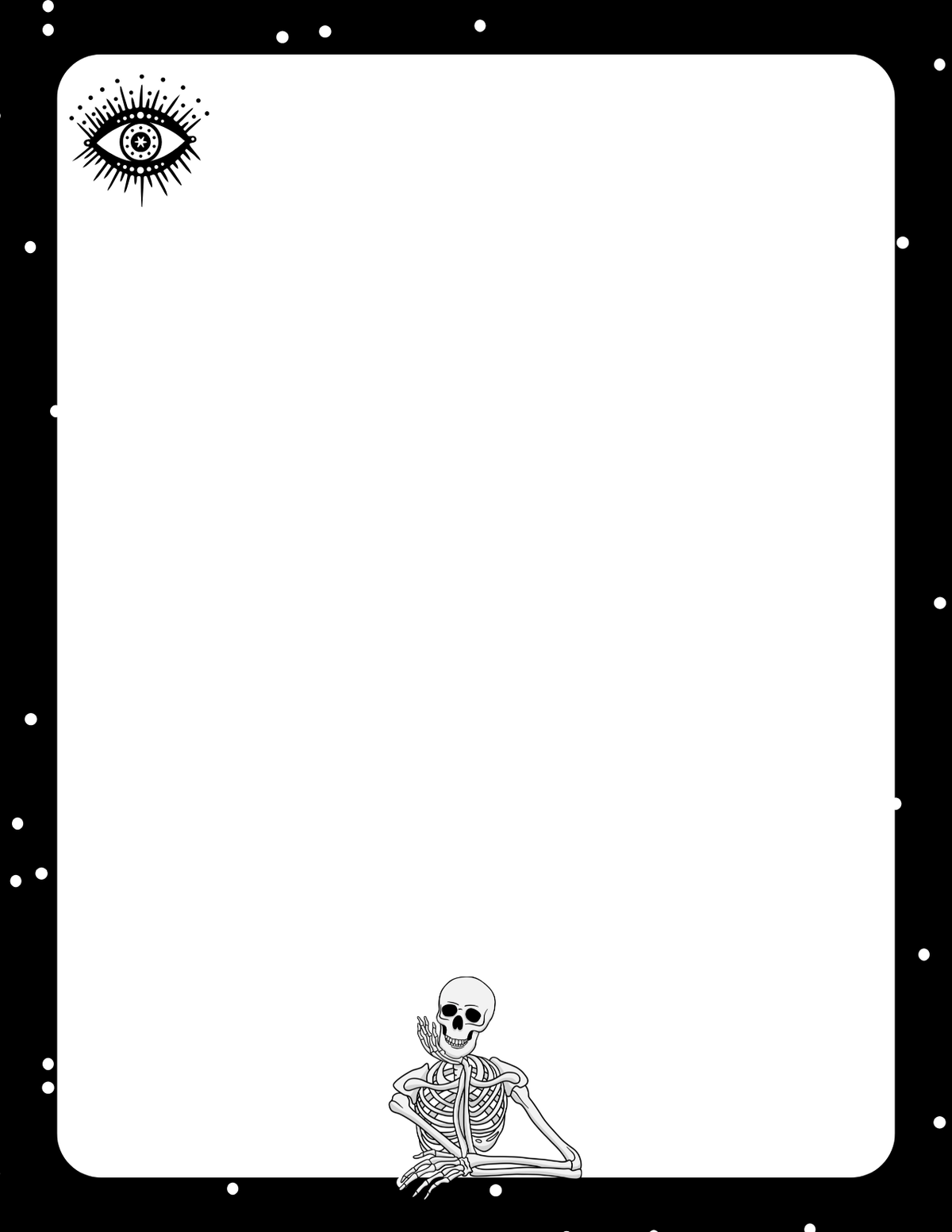 Gothic Skeleton Tear-Away Notepad