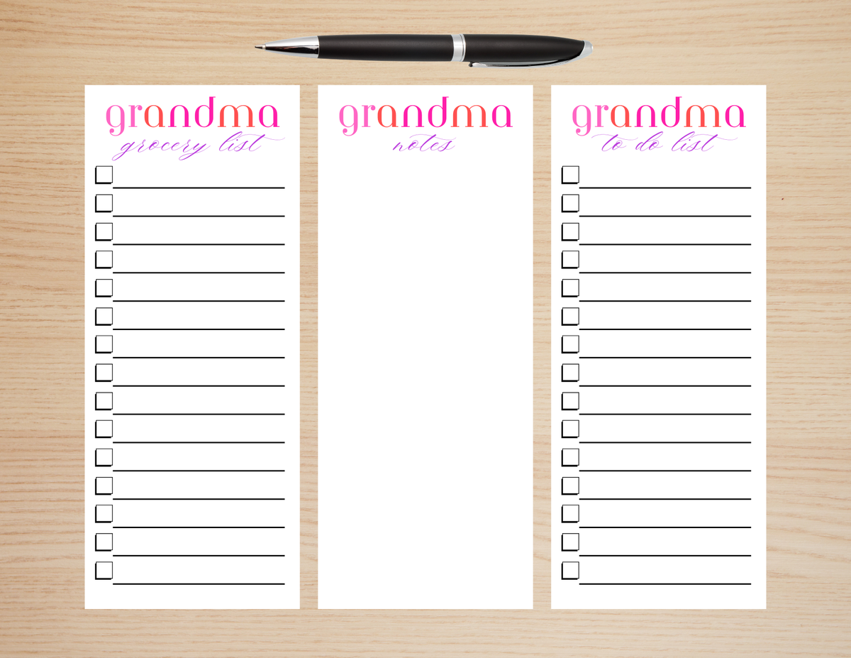 Magnetic Notepad Set – 3 Pack