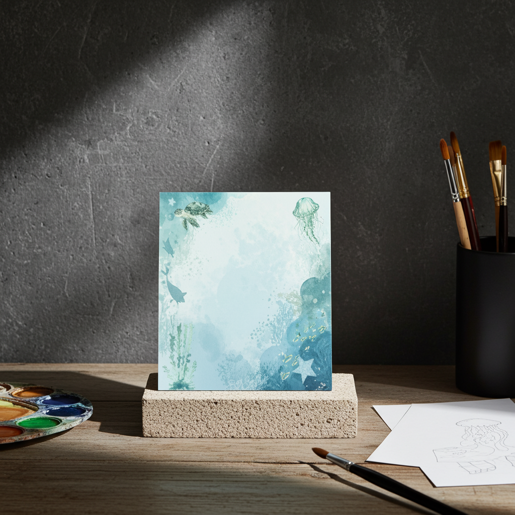 Ocean Life Tear-Away Notepad & Sticky Notes