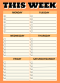 This Week Weekly Planner Notepad