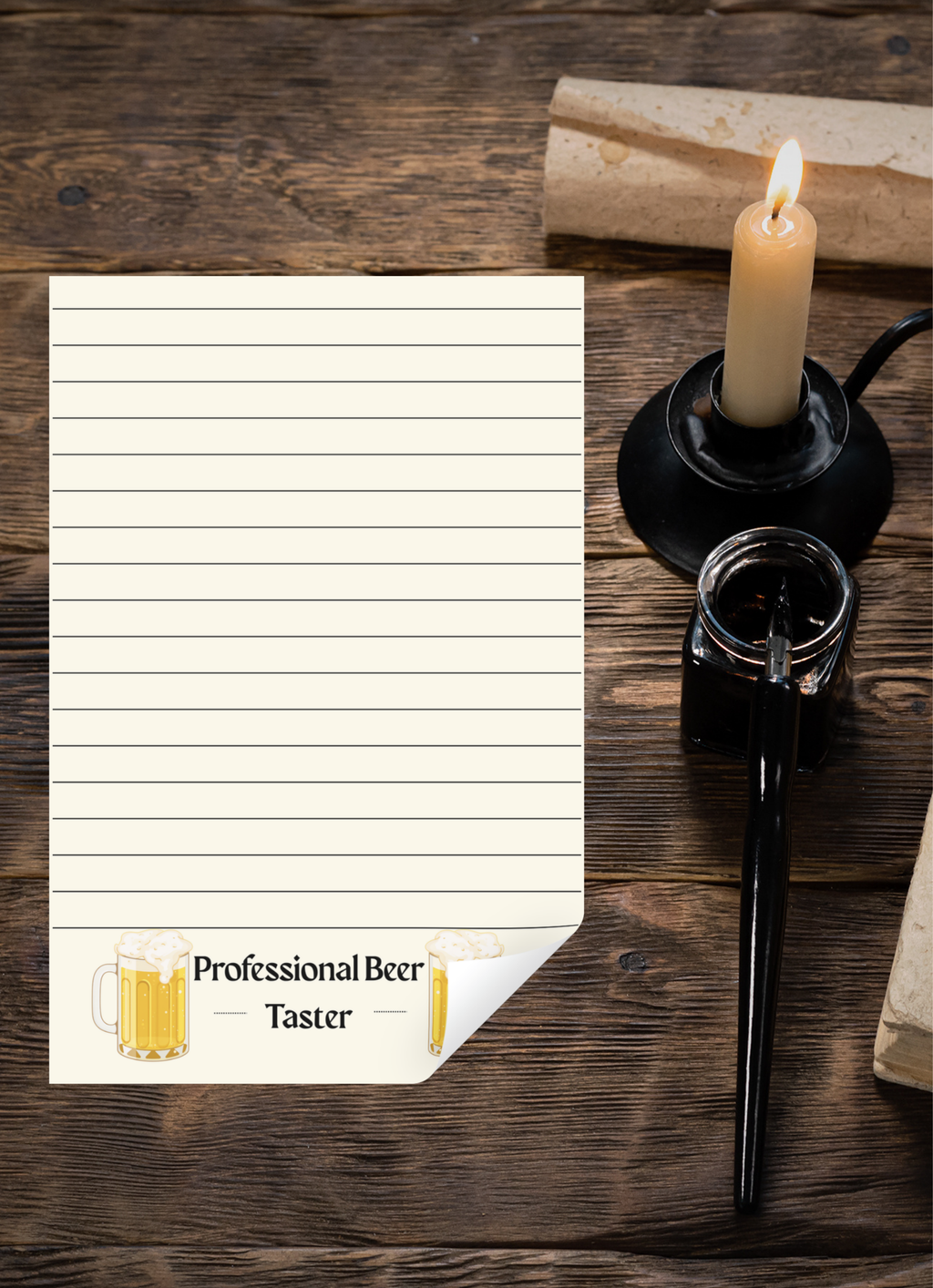 Professional Beer Taster Tear-Away Notepad