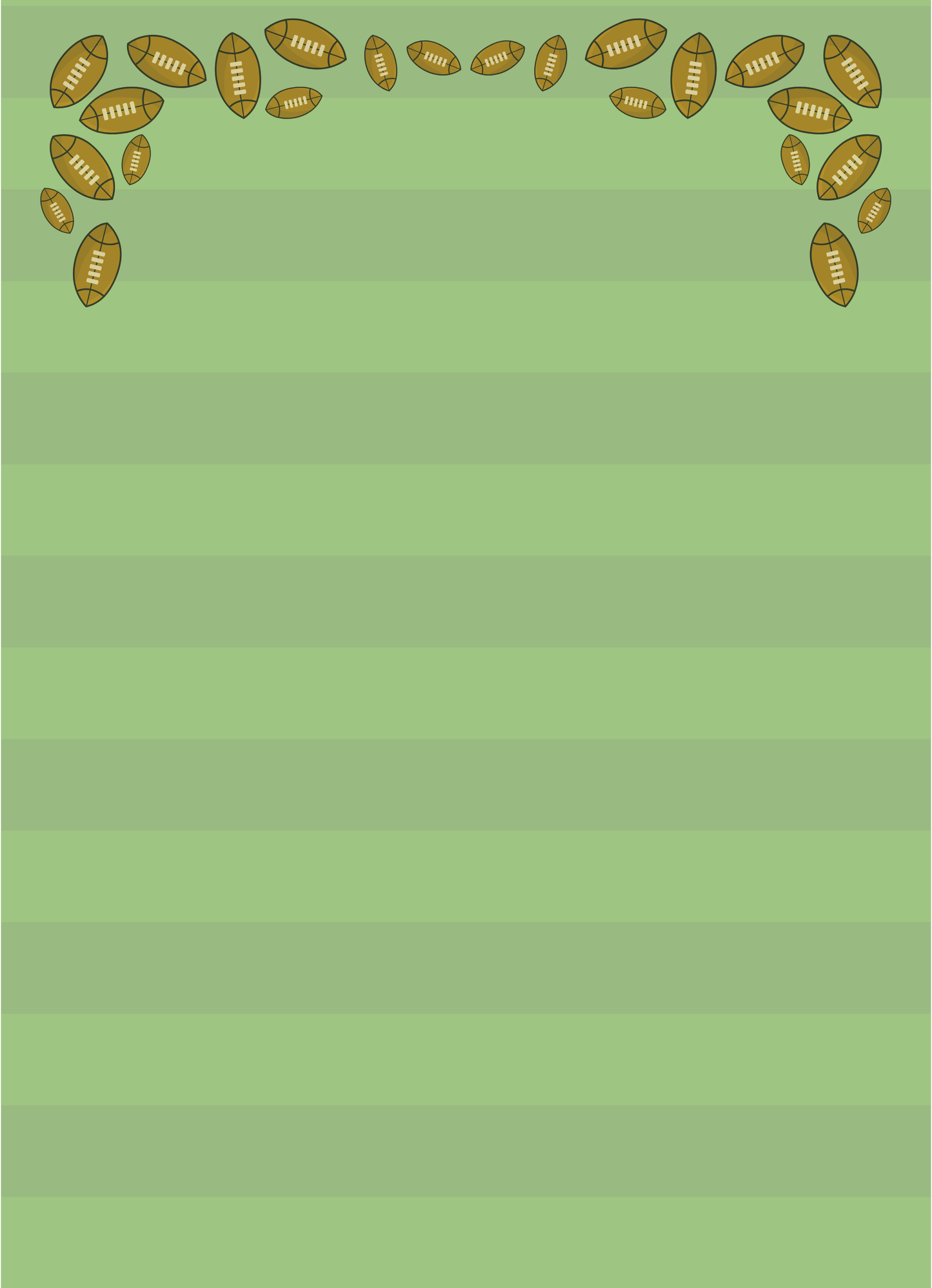 Football Field Tear-Away Notepad