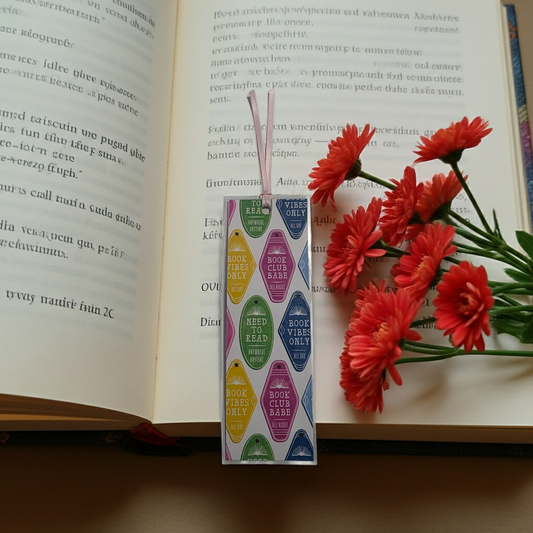 Book Vibes Bookmark 2x6 Laminated